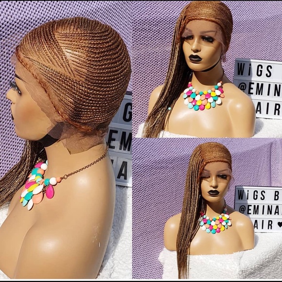 Handmade lacefront braided wig